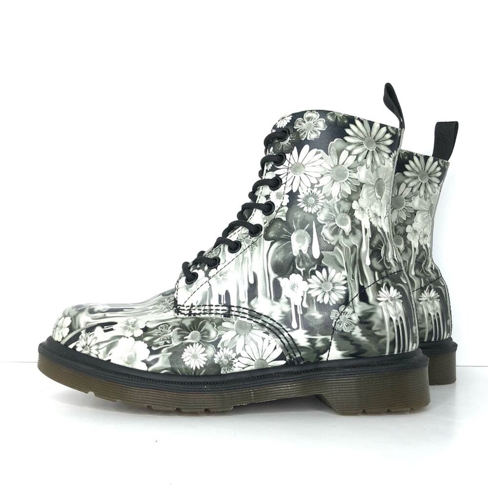 Dr Martens Floral Slime Paint Slick 1460 Pascal Lace Up Boots Women’s 6 Shoes - Picture 3 of 13